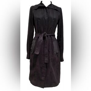 Elie Tahari black belted dress